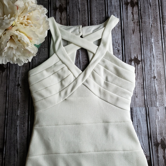 Emerald Sundae Dresses & Skirts - Emerald Sundae White Criss-Cross Dress